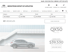 Tablet Screenshot of bergstrominfiniti.com